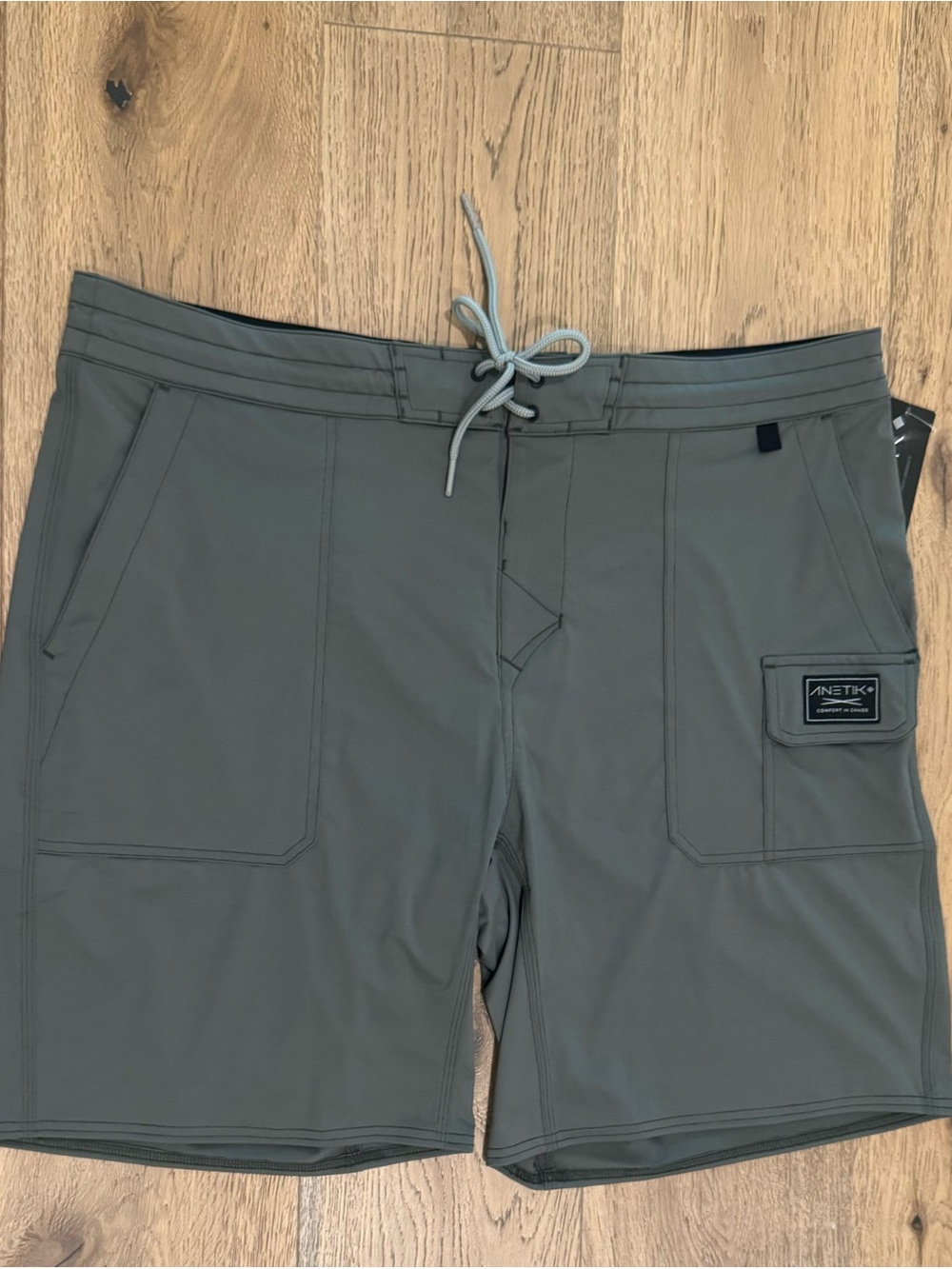 ANETIK Roam Tech Dark Olive Green Men's Hybrid Shorts size 38 $90 - Picture 10 of 13